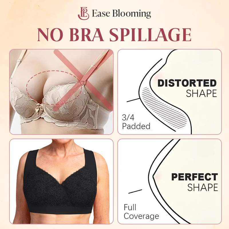EaseBlooming - LAST DAY SALE 69% OFF - Ultra Soft Front Closure Bra