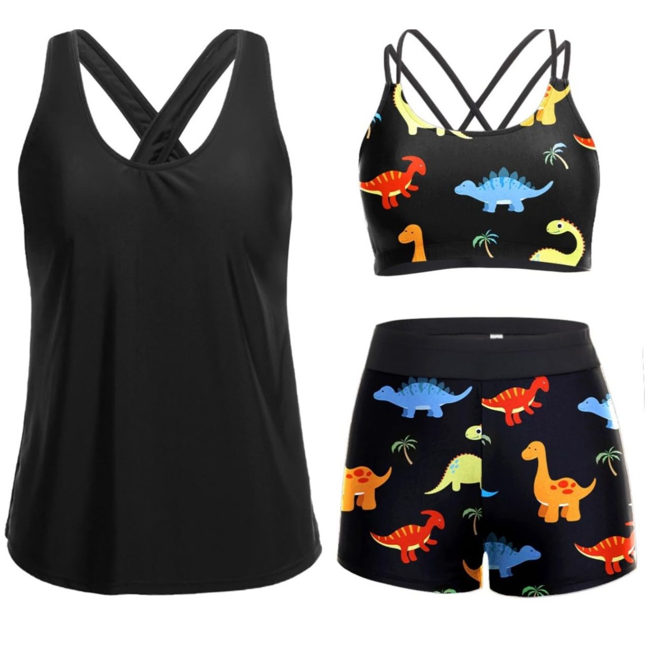 🔥LAST DAY 49%OFF🔥Three Piece Tankini™ with Shorts🩱