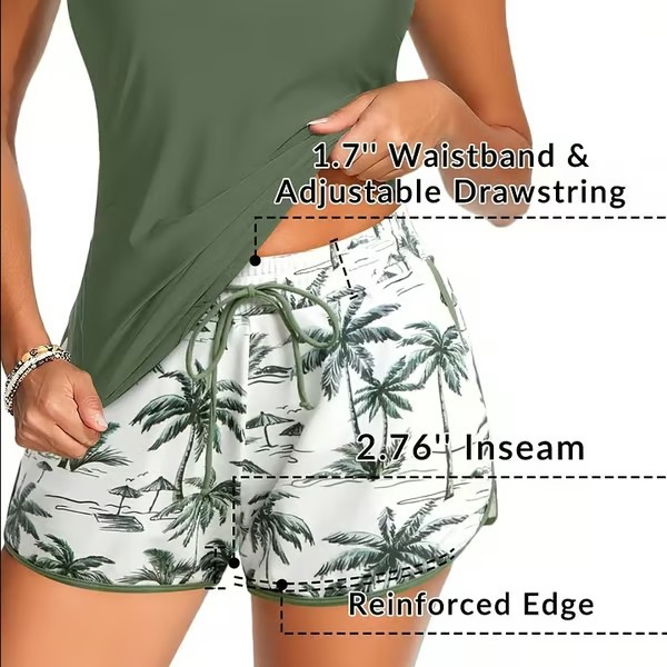 🔥LAST DAY 49%OFF🔥Three Piece Tankini™ with Shorts🩱