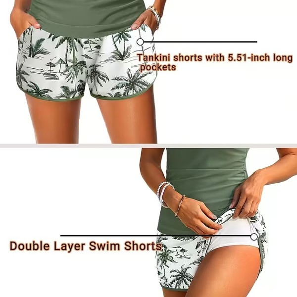 🔥LAST DAY 49%OFF🔥Three Piece Tankini™ with Shorts🩱